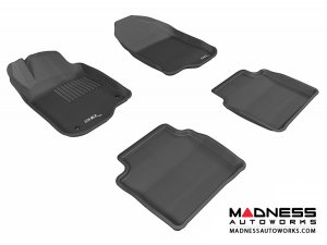 Chevrolet Malibu Floor Mats (Set of 4) - Black by 3D MAXpider (2008-2012)